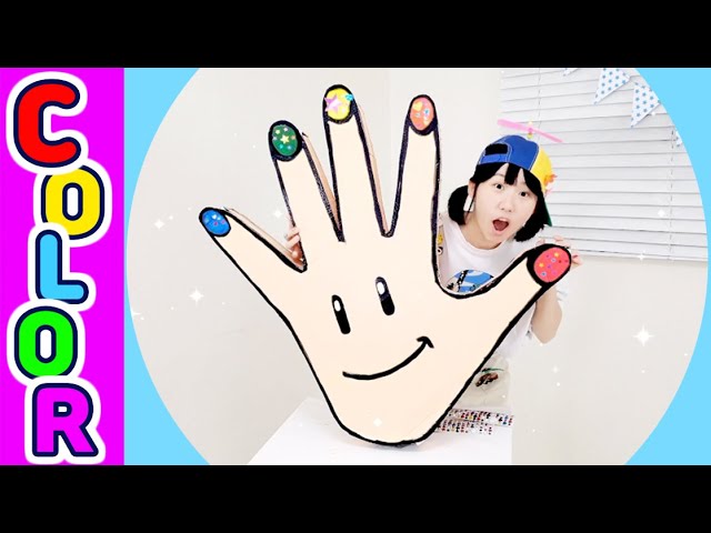 renkleri öğrenme | dev bir parmak ailesi kur l Çocuklar için çizgi film renkleri l KÜÇÜK OTOBÜS TAYO 