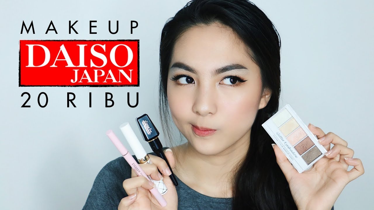 DAISO Makeup SERBA 20 RIBU! Bagus ga sih?? | Tutorial + Review 