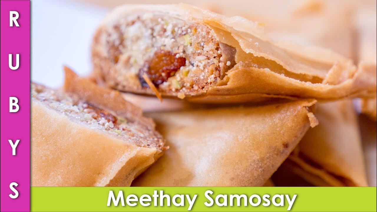 Meethay Samosay Sweet Samosas Recipe in Urdu Hindi - RKK 