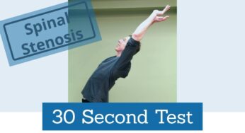 How to Test for Spinal Stenosis- 30 Second Test