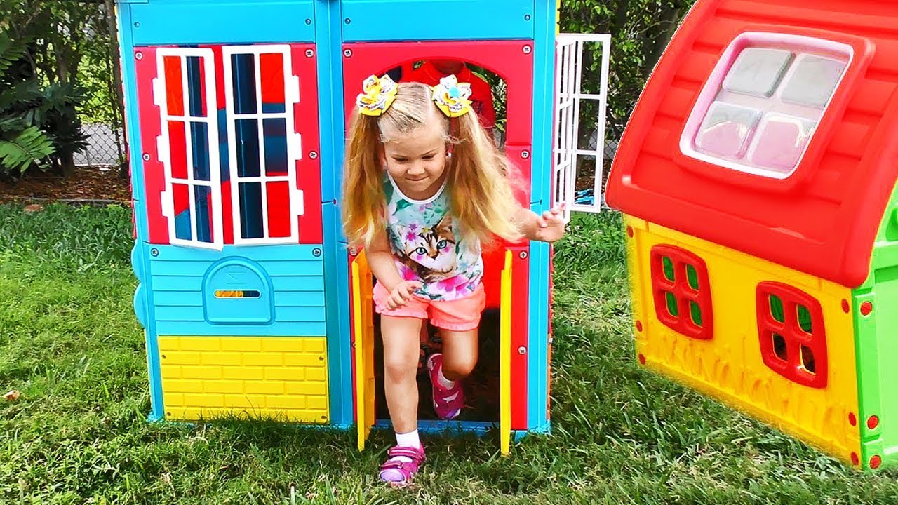 diana pretend play with playhouse tent toy