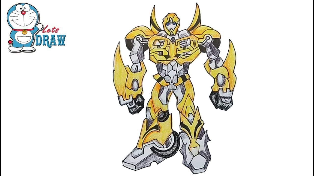 How to draw Transformers Bumblebee step by step 