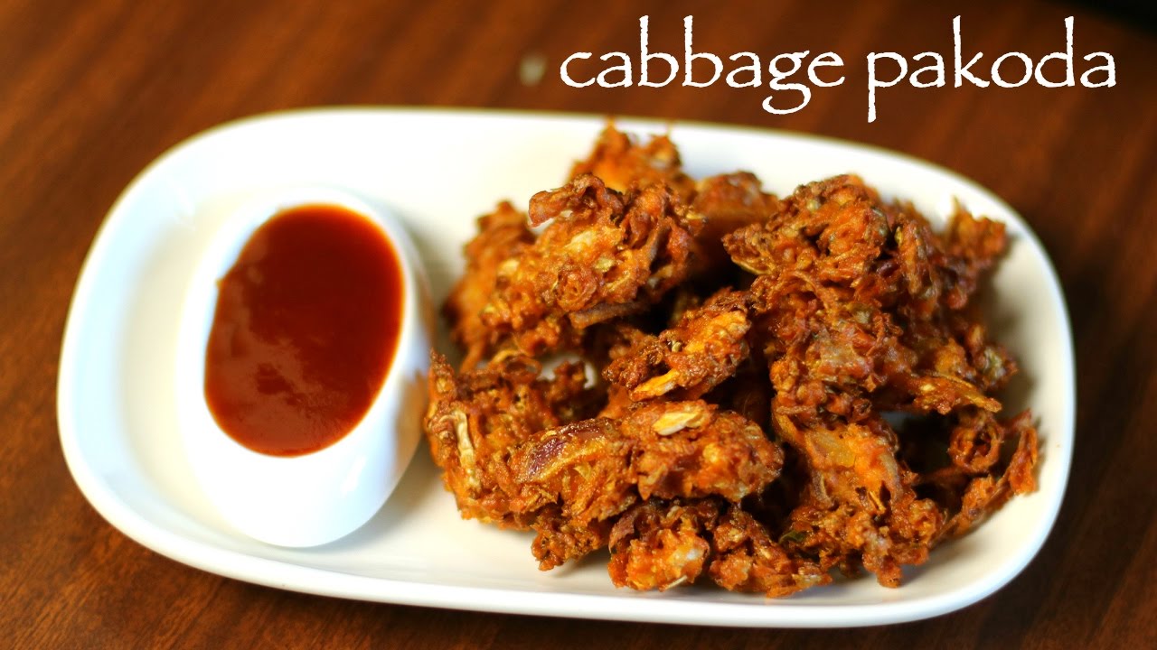 cabbage pakoda recipe | cabbage bhajiya | how to make cabbage fritters recipe 