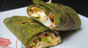 Veg creamy Palak roll Recipe | Palak Kathi Roll – Vegetable Frankie – Spinach vegetable Roll