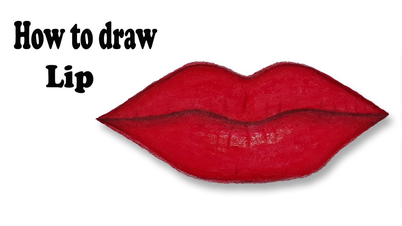 How to draw Lips.Step by step easy draw. 