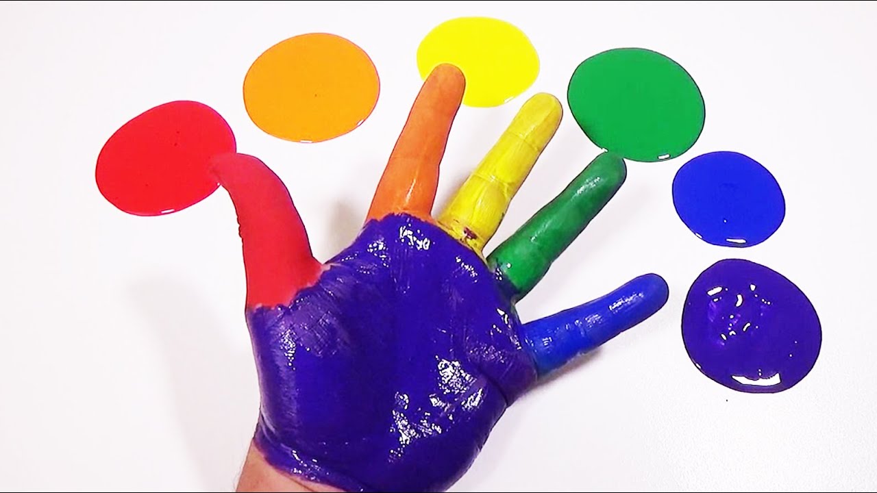 LOS COLORES - Aprende los colores pintando los dedos - Nombre de los dedos | FunKeep 