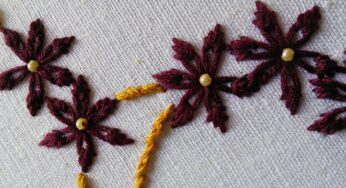 Embroidery Patterns | Lazy Daisy Stitch Flower | HandiWorks #43