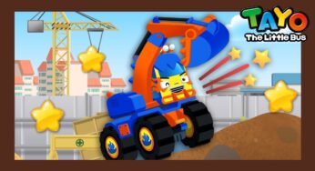 Learn how to repair excavator Poco l Learn how to repair l Tayo Monster Truck