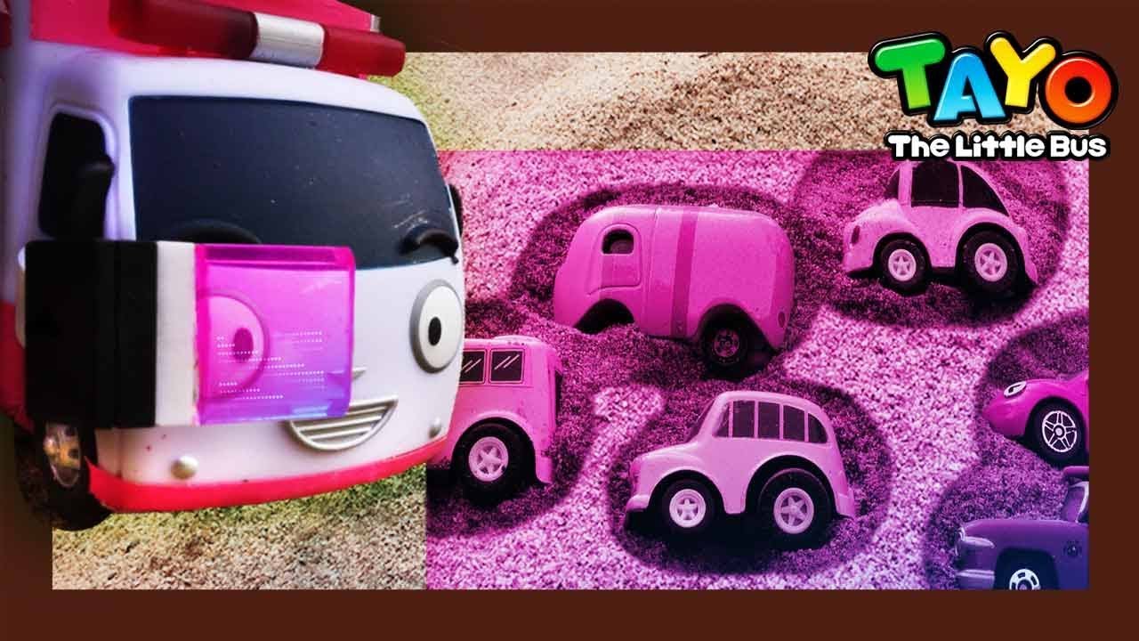 Tayo toys Sand tunnel falls and collapses! l Tayo Super Rescue Team l Tayo the little bus 