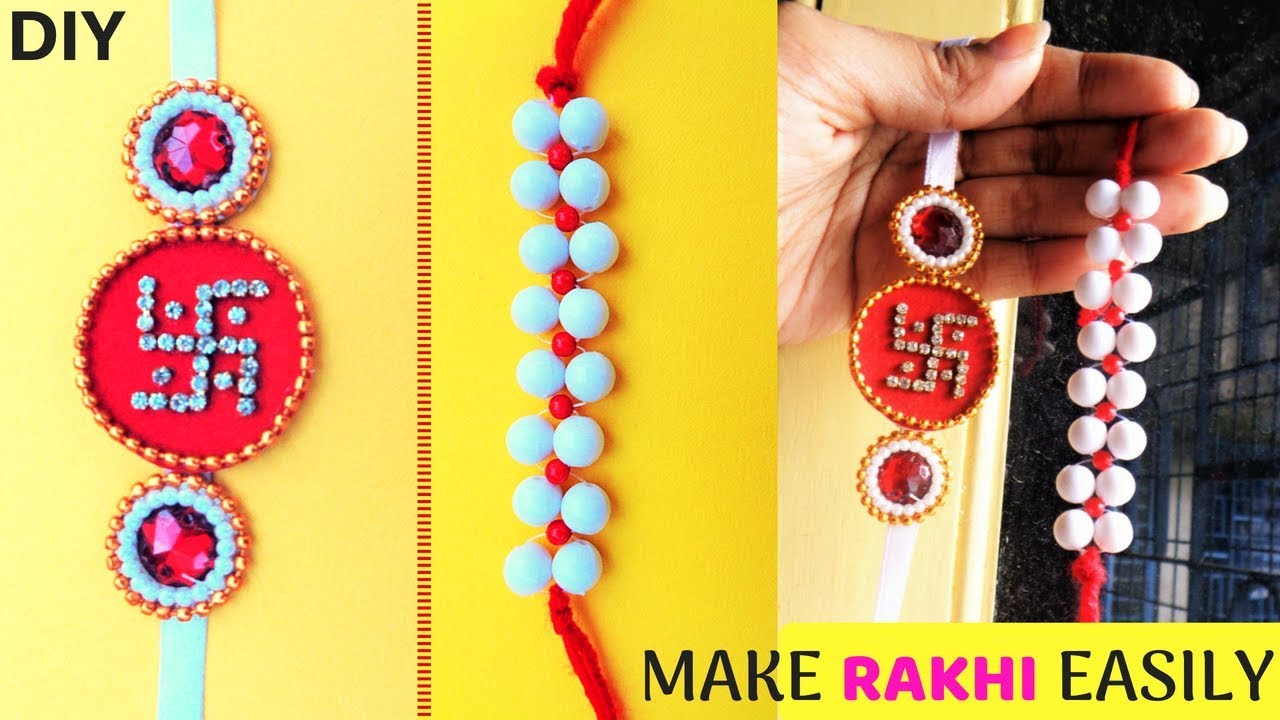 How to Make Rakhi at Home |Easy Rakhi Designs| RakshaBandhan 2019 