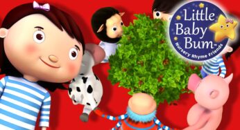 Here We Go Round The Mulberry Bush | Nursery Rhymes | by LittleBabyBum!