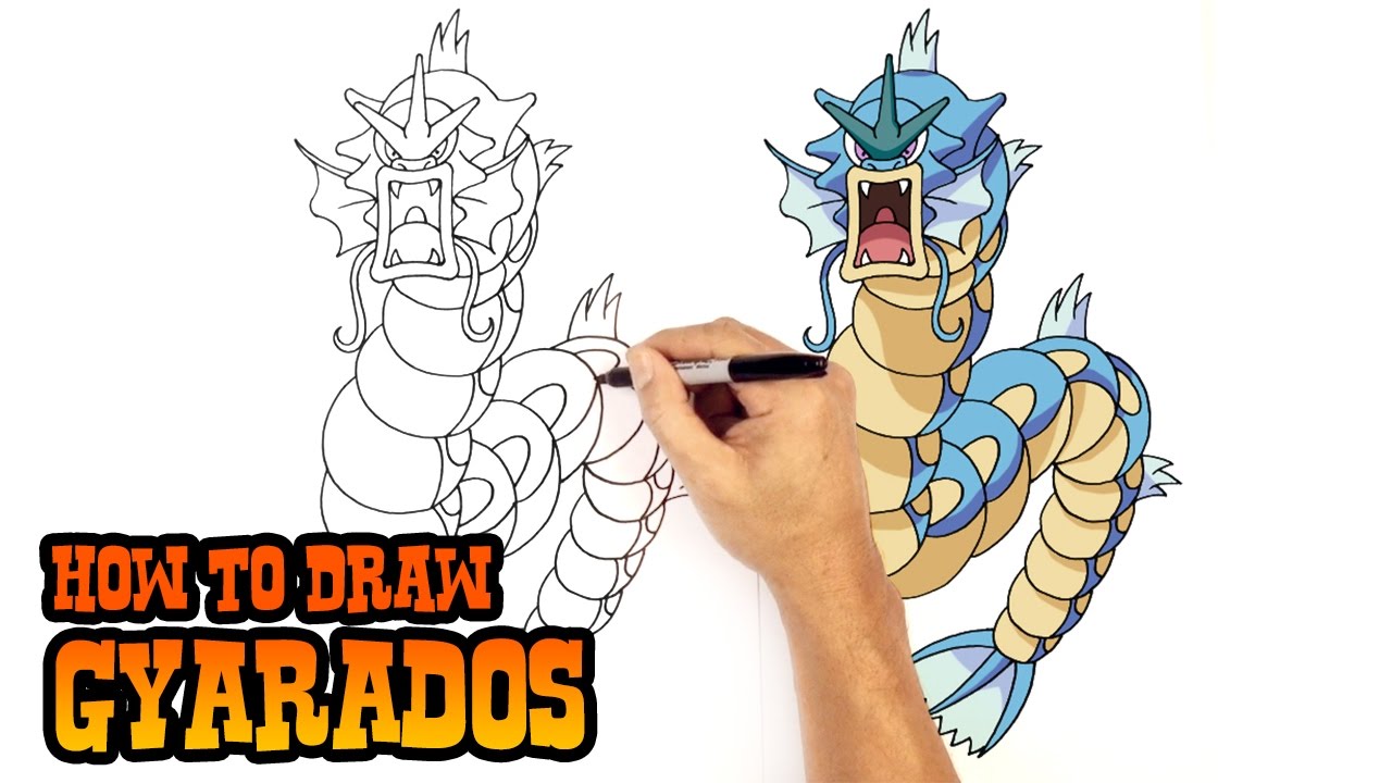 How to Draw Gyarados | Pokemon 