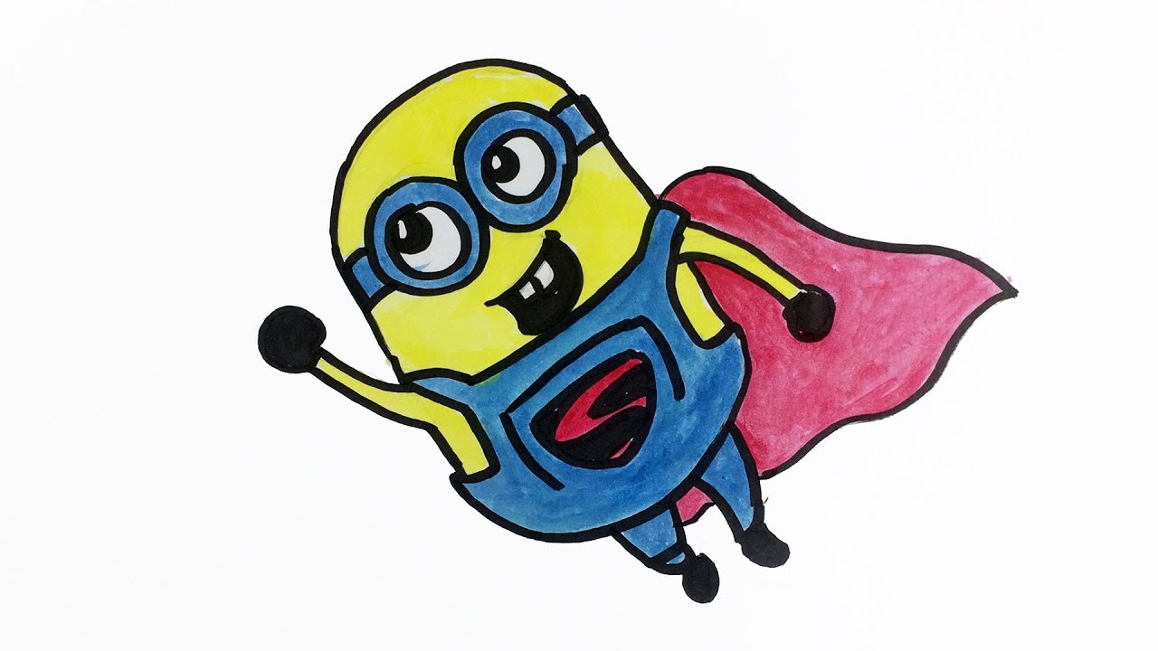 How to Draw a Minion Step by Step | Draw a Super Minion Easily 