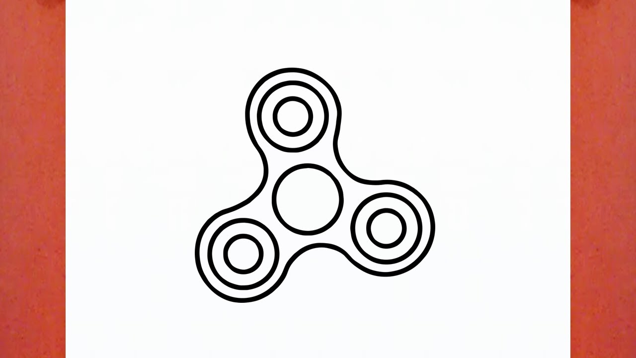 HOW TO DRAW A FIDGET SPINNER 