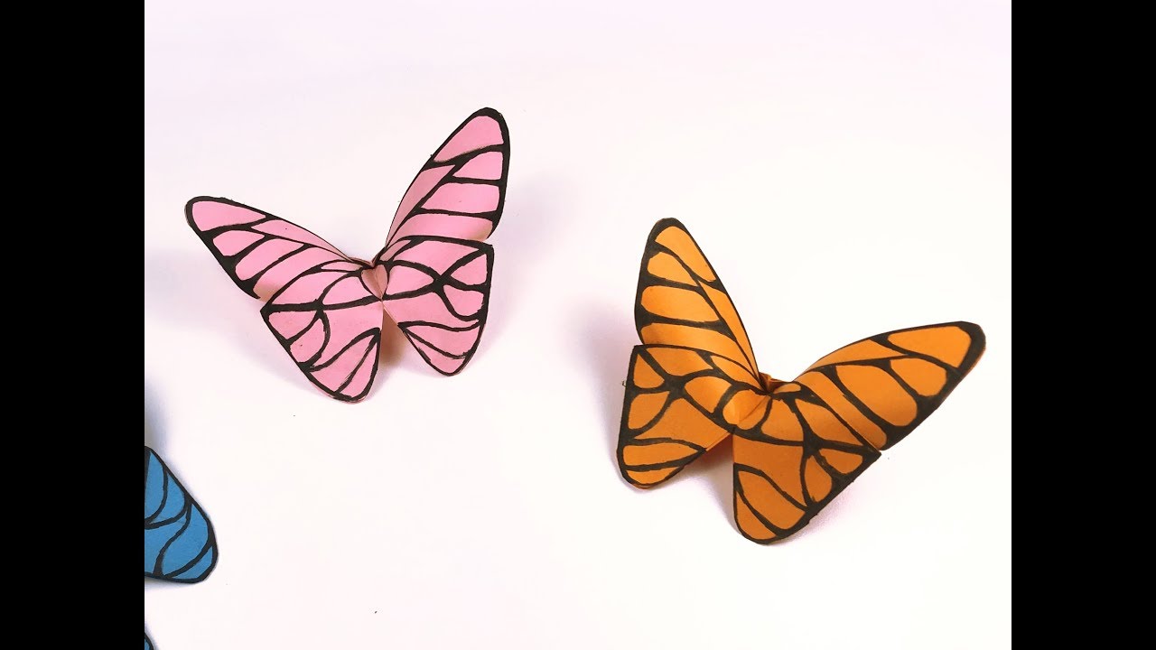 How to make a paper Butterfly | ANIMALS ORIGAMI 