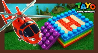 Güçlü Ağır Vasıtalar Lego l Hava helikopteri ve helikopter pisti l KÜÇÜK OTOBÜS TAYO