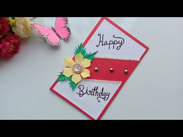 Beautiful Handmade Birthday card idea / DIY Greeting Pop up Cards for Birthday. 