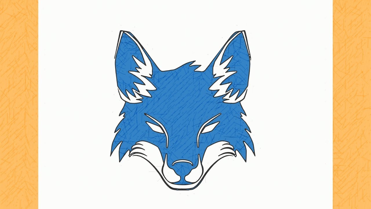 HOW TO DRAW THE CRUZEIRO BLUE FOX LOGO 