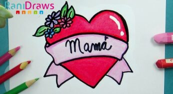 Cómo dibujar un CORAZÓN para MAMÁ – Paso a paso