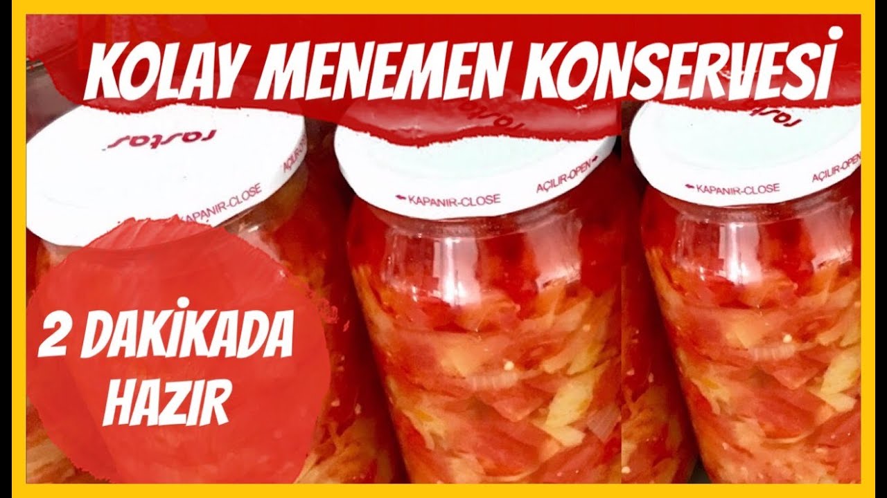 2 DAKİKADA HAZIR MENEMEN KONSERVESİ/MENEMEN CANNED FOOD 