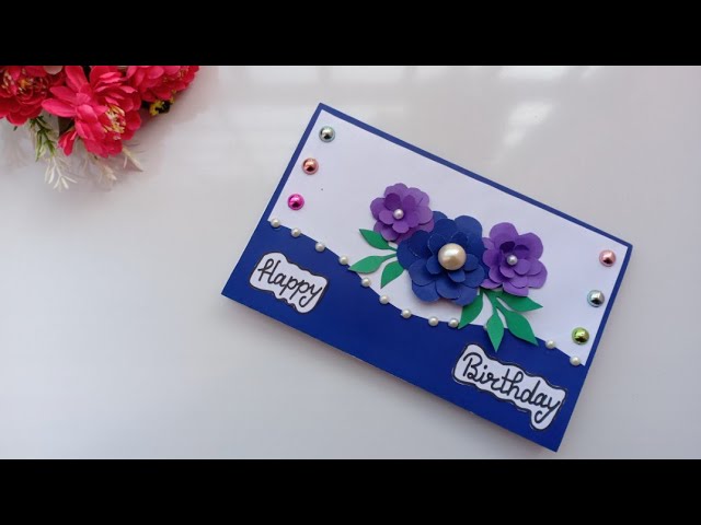 Beautiful Handmade Birthday card//Birthday card idea. 