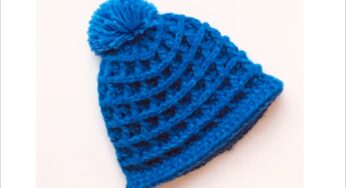 Waffle Stitch Crochet Hat – LEFT HANDED- Crochet beanie hat or cap – ALL SIZES Crochet for Baby 211