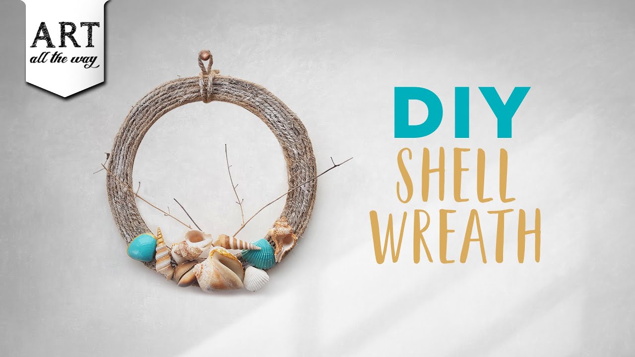 DIY Shell Wreath | Wreath | Wall Decor | Room Decor 