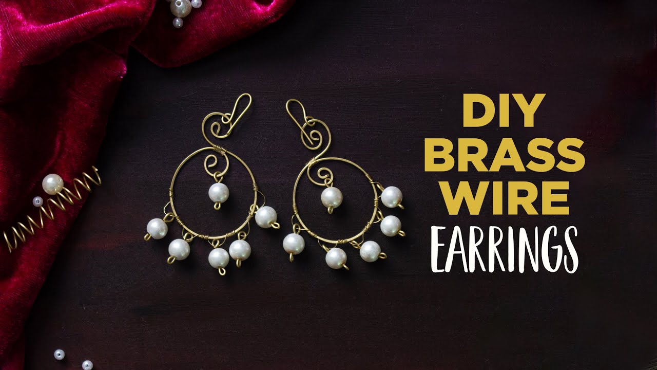 DIY Brass Wire Earrings | 