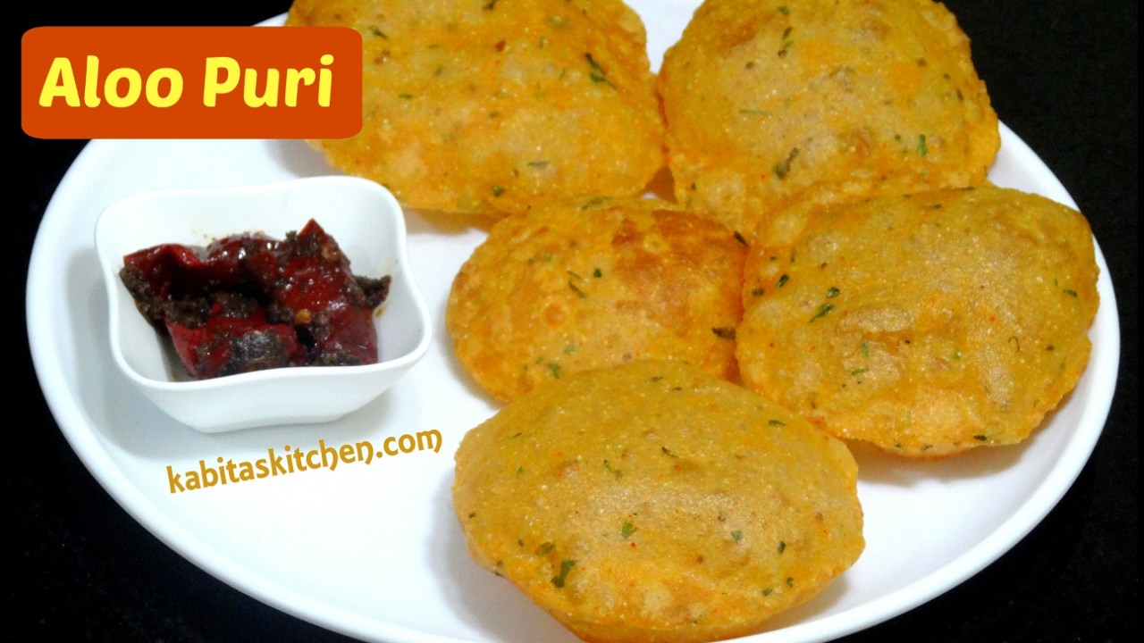 Aloo puri Recipe | Potato Poori | Easy and Tasty Breakfast Recipe | Kids Recipe | kabitaskitchen 