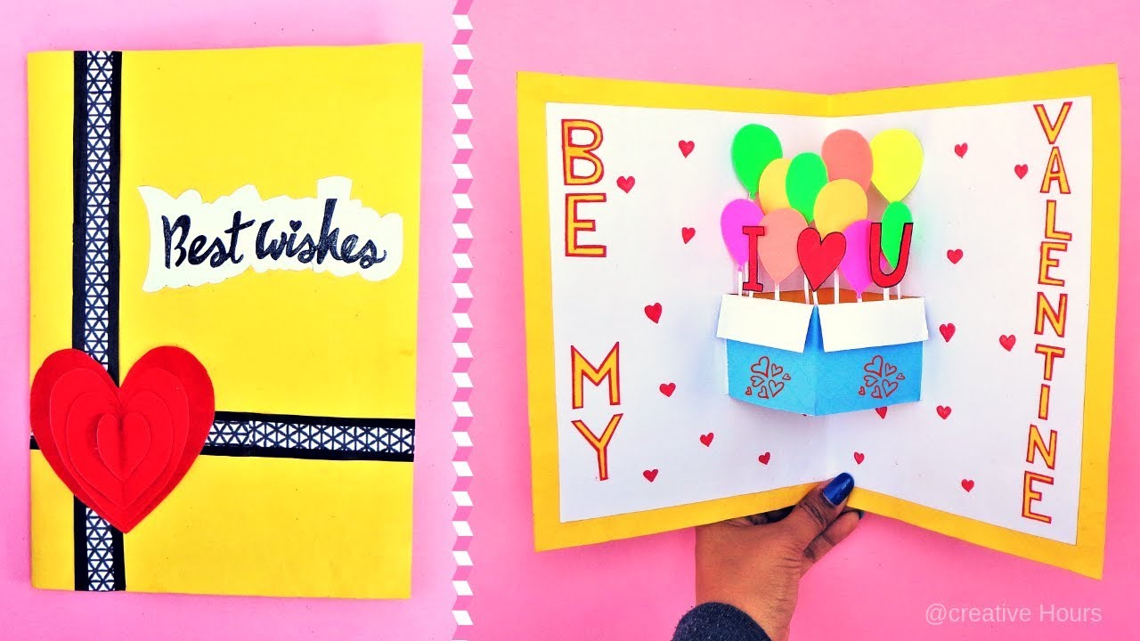DIY Valentine's Day❤️ Pop up card /How to make Greeting Card for Valentine's Day 
