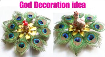Ganpati decoration ideas for home| Eco friendly Ganpati decoration|Singhasan for God|Balgopal decor