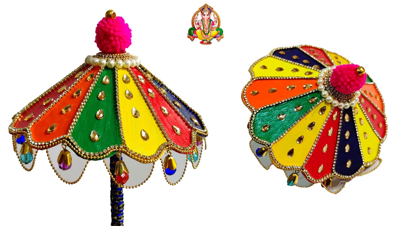Umbrella for Lord Ganesh || Ganesh Chaturthi special || Umbrella for Vinayaka #2 