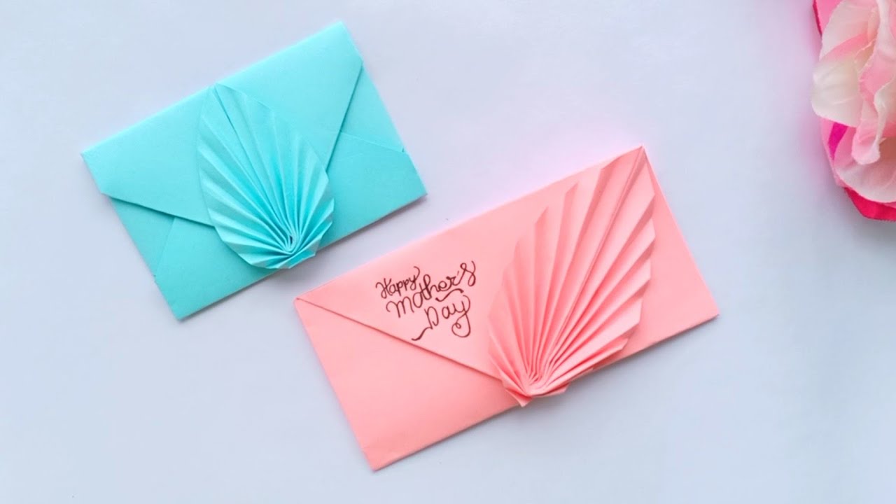 Beautiful Handmade Mother's day envelope card//Surprising envelope mother's card idea. 