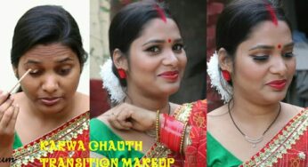 करवा चौथ का आसान मेकअप| Traditional Karwa Chauth Makeup|Karwa chauth 2018| under 500/|Sapnacreations