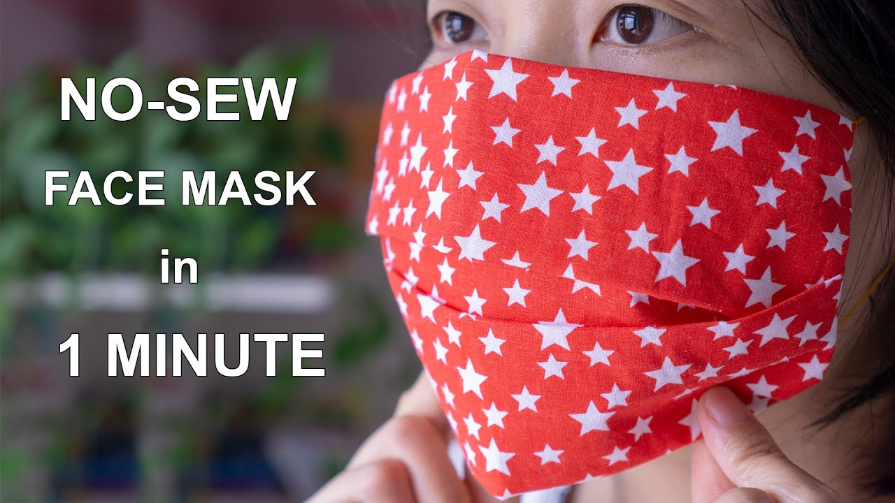 How to Make a No-Sew Face Mask with a Bandana | DIY No Sew Face Mask Easy and Quick for Anyone 