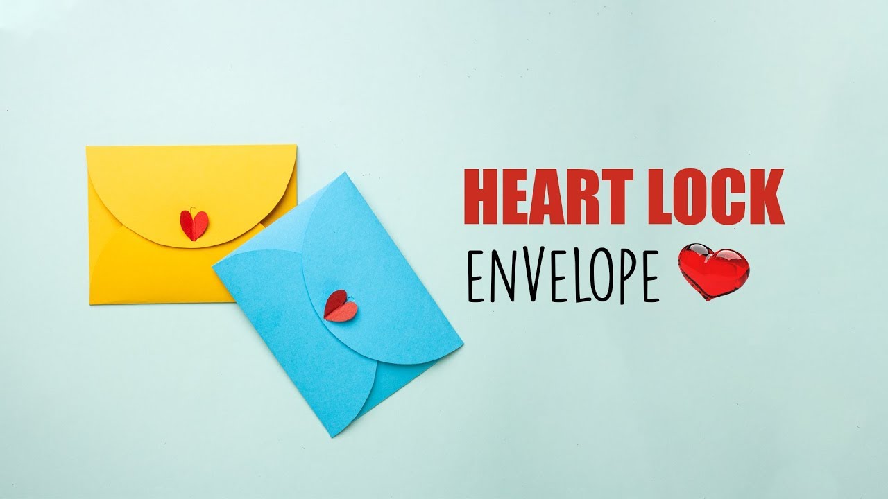 Envelope Design | Heart Lock Envelope | How to make an Envelope 