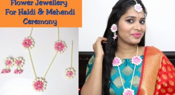 Handmade Flower Jewellery Set For Haldi & Mehendi ceremony| Traditional Flower Jewelry Set making