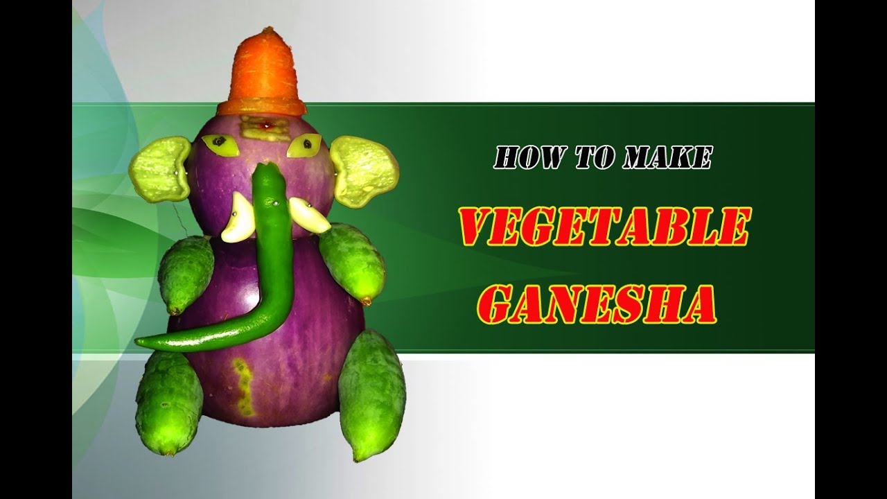 How to Make Ganesha with Vegetables | DIY Eco-Friendly Ganesha By HPR Media 