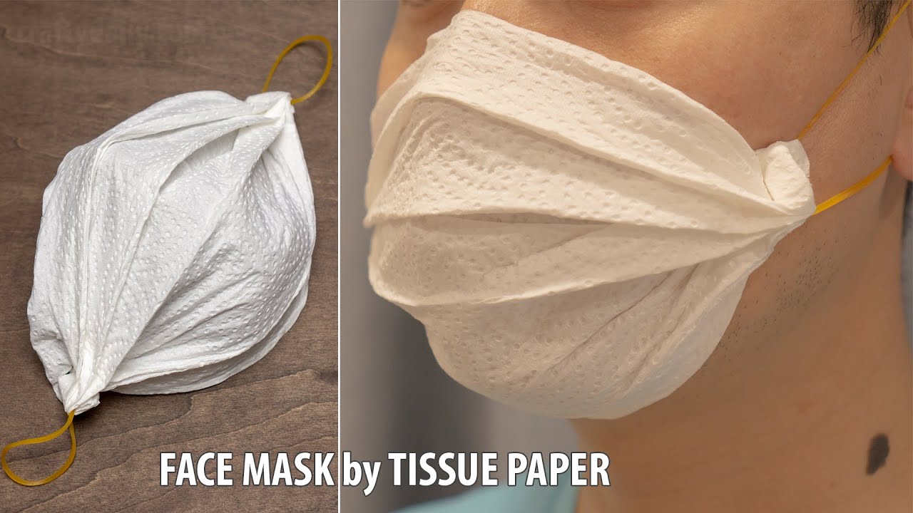[Super Easy] How To Make Face Mask At Home || Mask Making by Tissue Paper | DIY Face Mask 