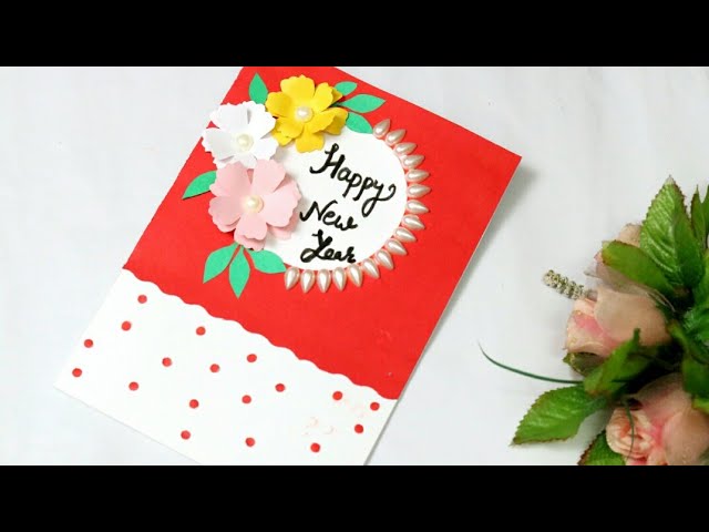 How to make new year card/ Handmade new year card ideas/ DIY greeting card for new year 