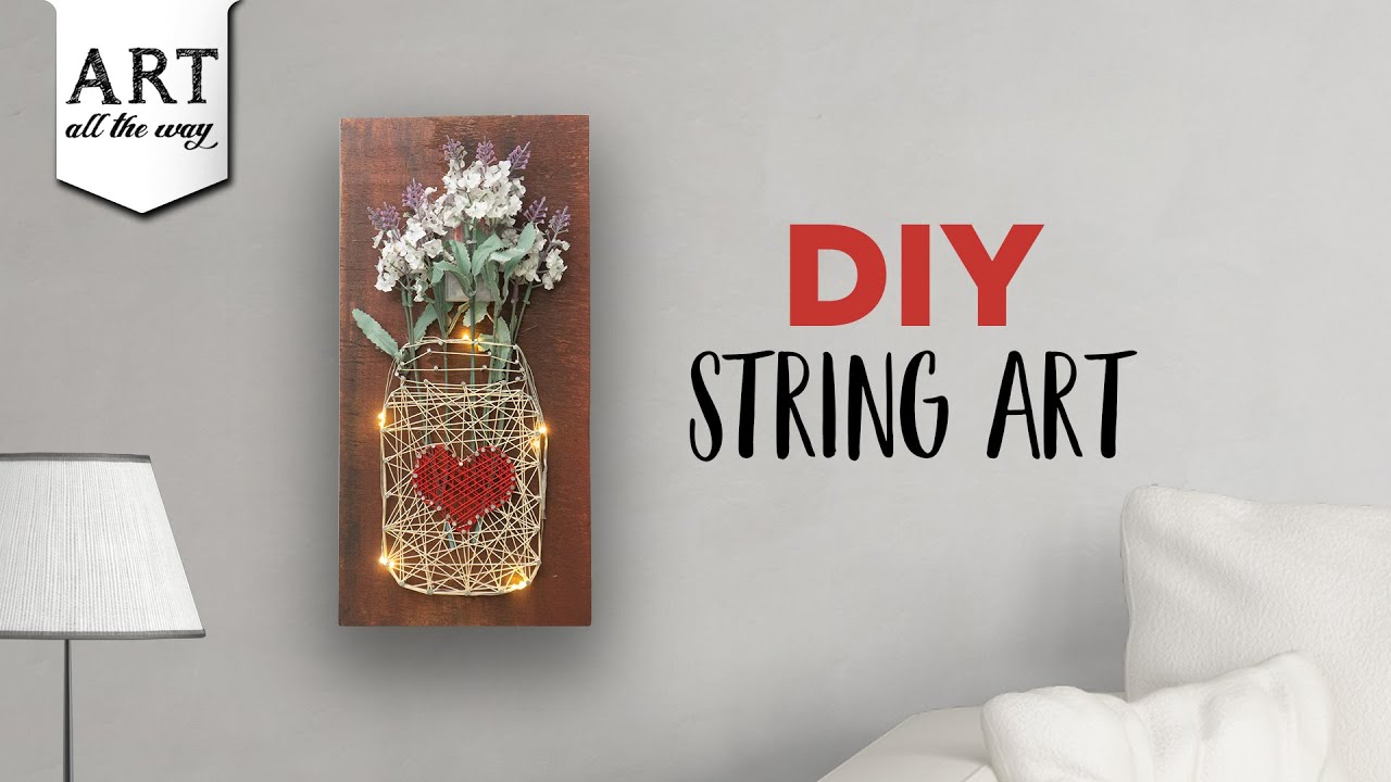 DIY String Art | Wall Decor Ideas | Simple String art 