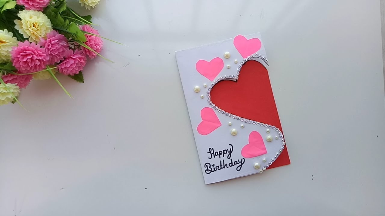 Beautiful Handmade Birthday card//Birthday card idea. 