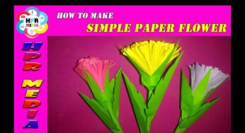 Easy and Beautiful Paper Flower Making Video By HPR Media