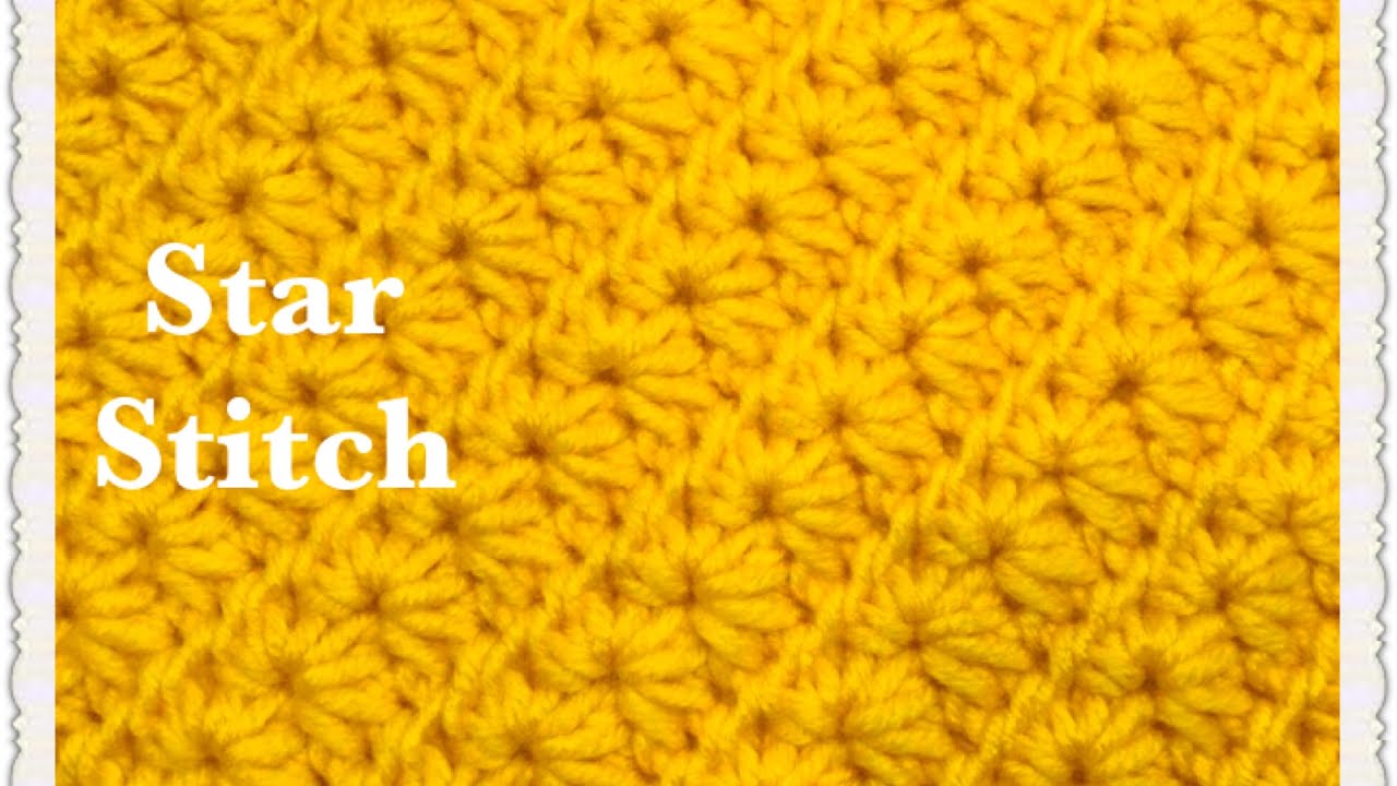 ((LEFT HANDED)) How to crochet the star stitch - easy and fast crochet stitch for hats and more #159 