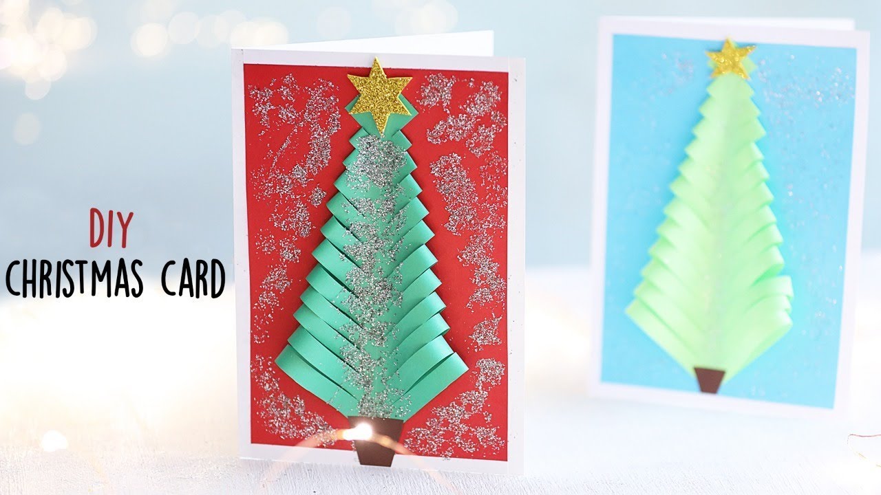 How To Make a Christmas Card | Christmas Tree Card | Cardmaking 