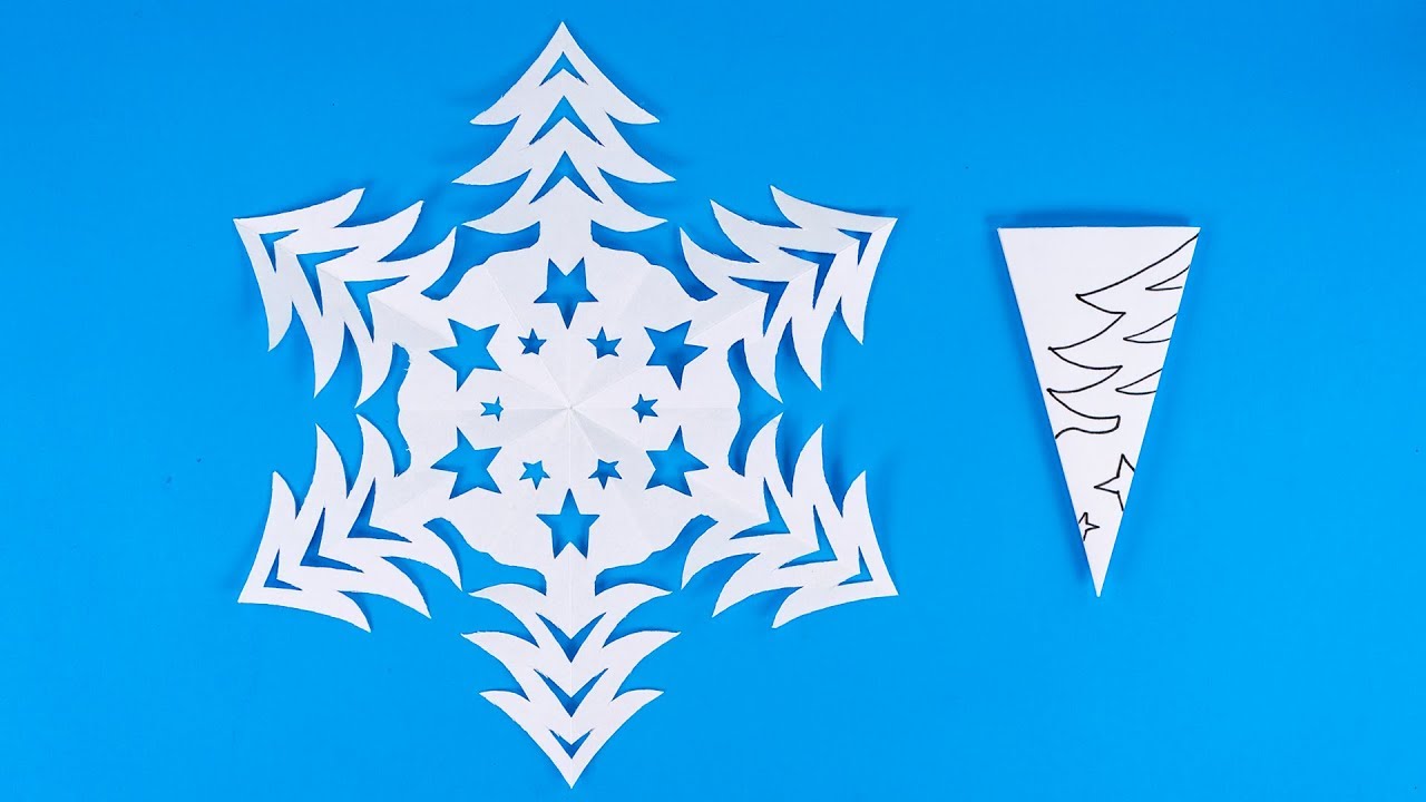 How to make a snowflake out of paper | DIY Paper Snowflakes for Christmas Decorations 