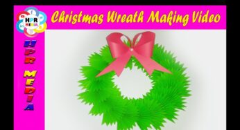 How to Make Christmas Wreath? Easy & Beautiful Christmas Wreath Making Video!