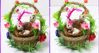DIY Birds Showpiece |Beautiful Home Decoration From Waste Materials | Birdhouse Wall Hanging