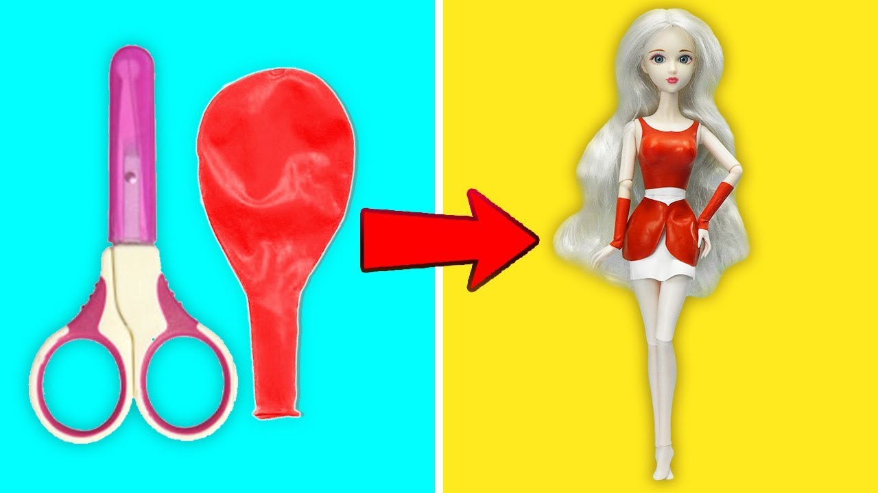 making barbie clothes out of balloons