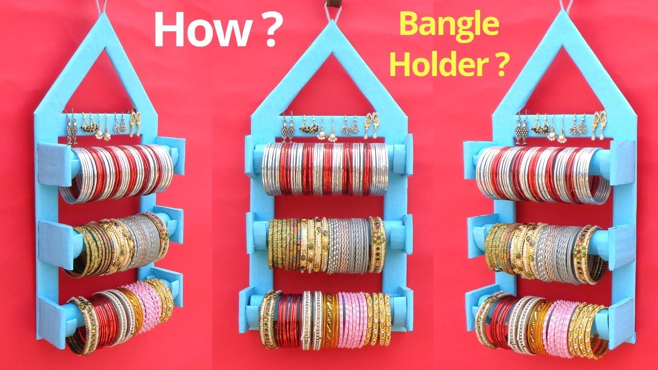DIY: Bangle Holder making at Home with cardboard | Best out of waste 